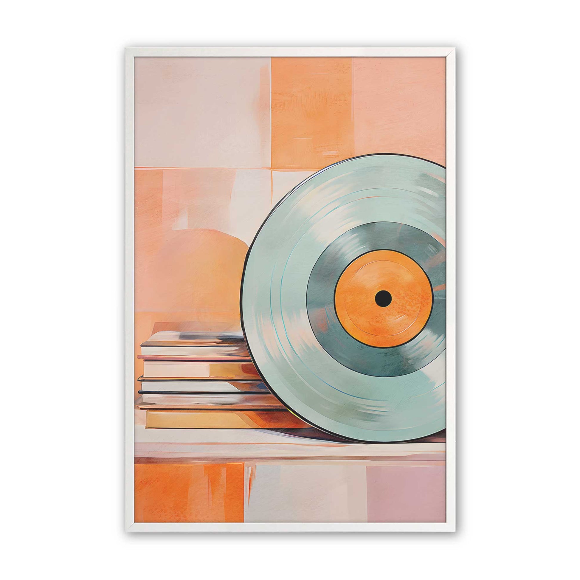 [Color:Opaque White], Picture of art in a Opaque White frame