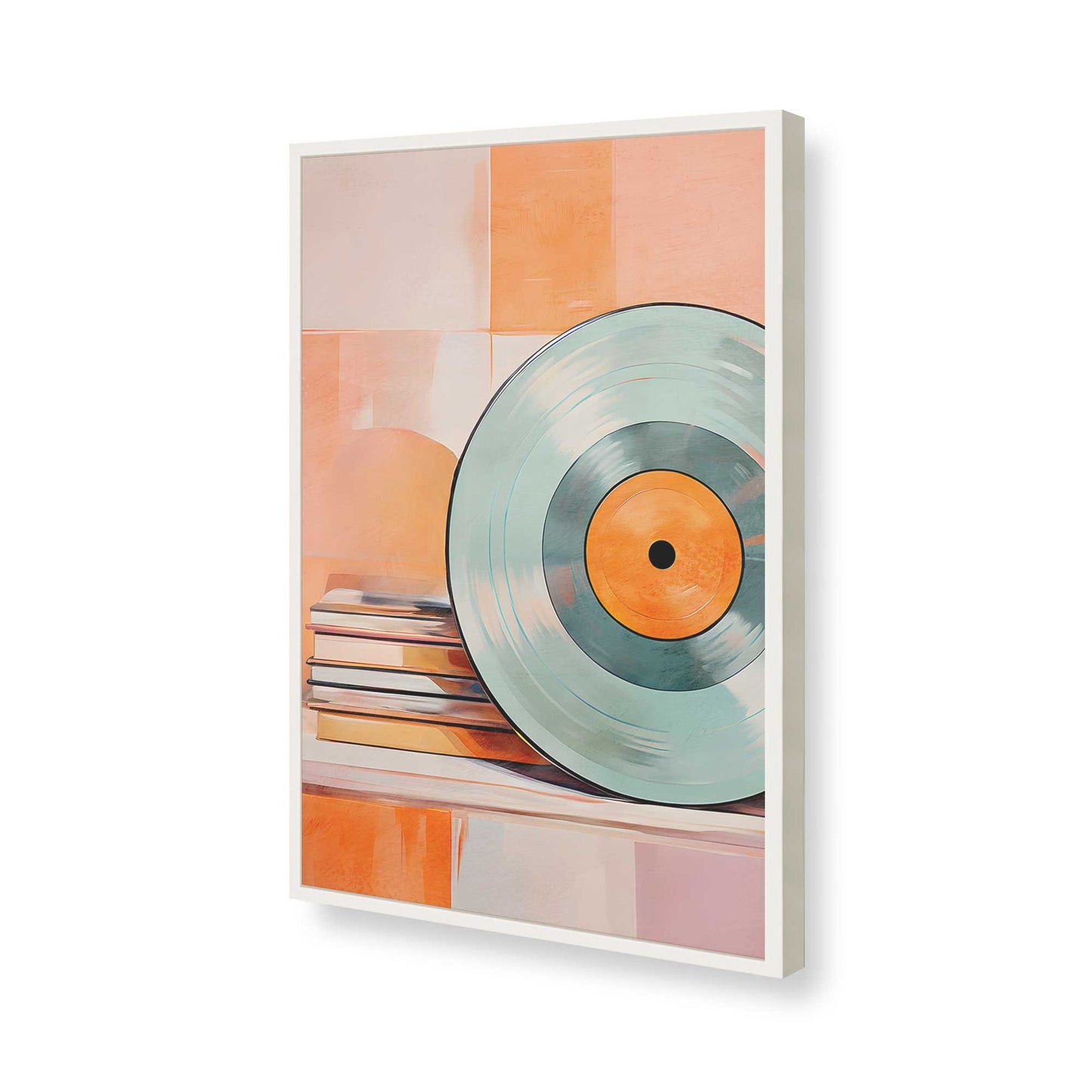 [Color:Opaque White], Picture of art in a Opaque White frame of the corner