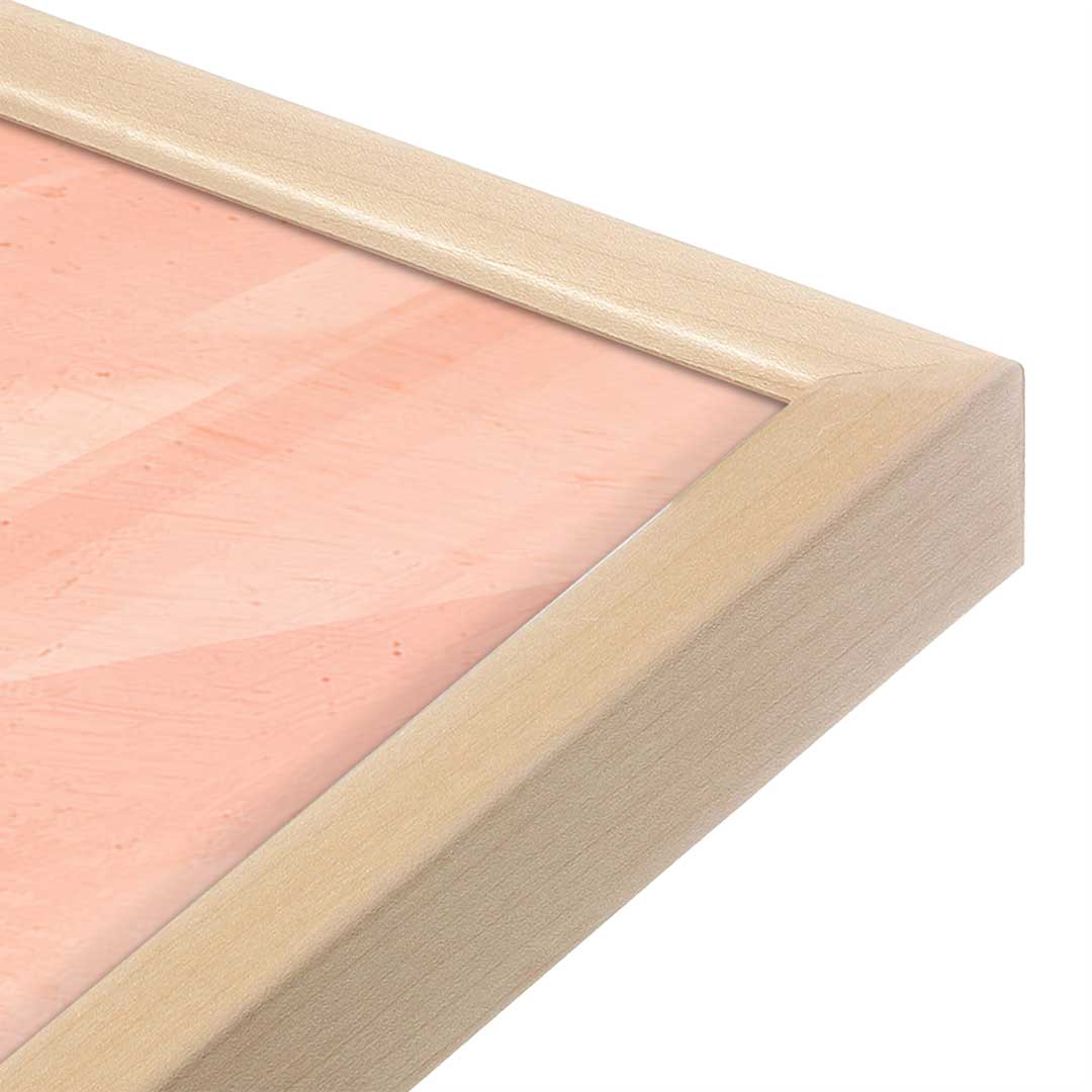 [Color:Raw Maple], Picture of art in a Raw Maple frame at an angle