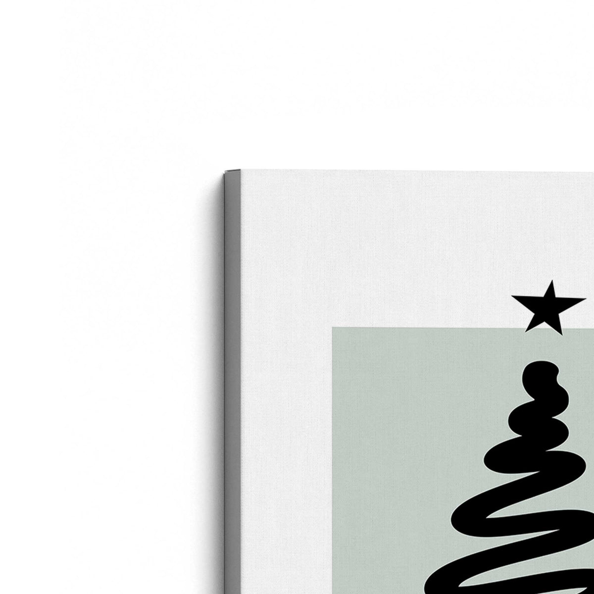 [Color:Stretched Canvas], Picture of the corner of the art