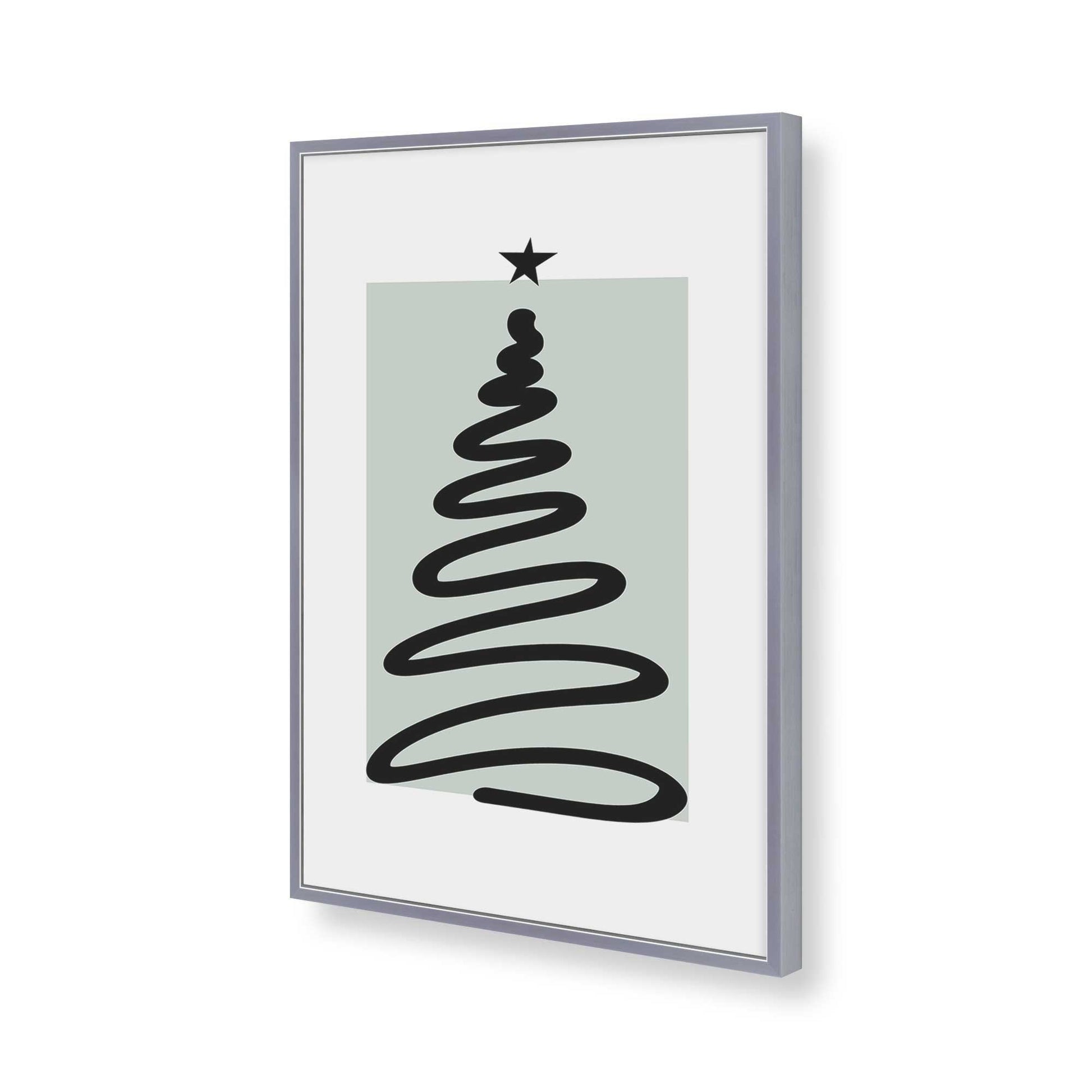 [Color:Polished Chrome], Picture of art in a Polished Chrome frame of the corner