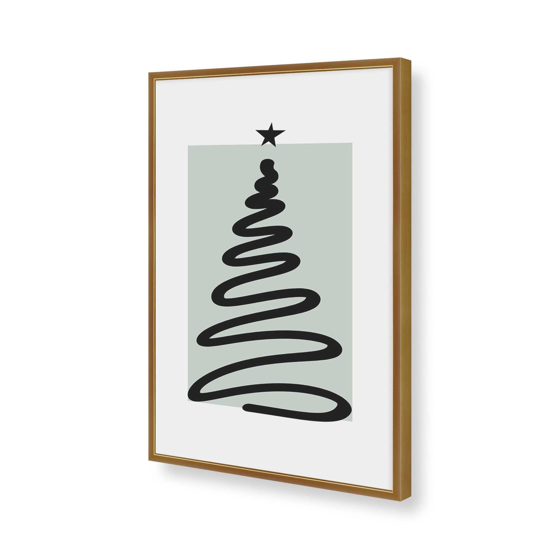 [Color:Polished Gold], Picture of art in a Polished Gold frame of the corner