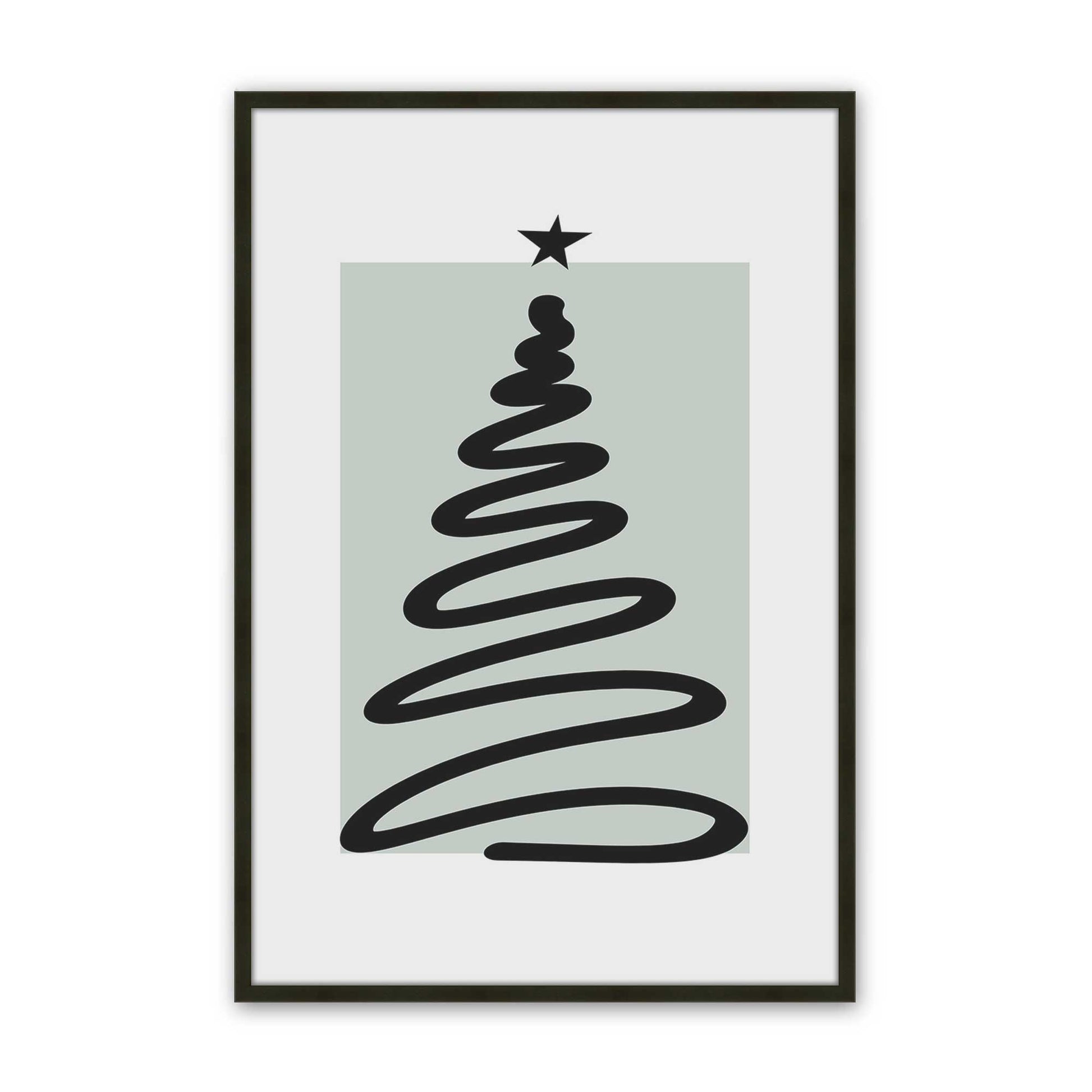 [Color:Satin Black], Picture of art in a Satin Black frame