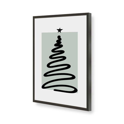 [Color:Satin Black], Picture of art in a Satin Black frame of the corner