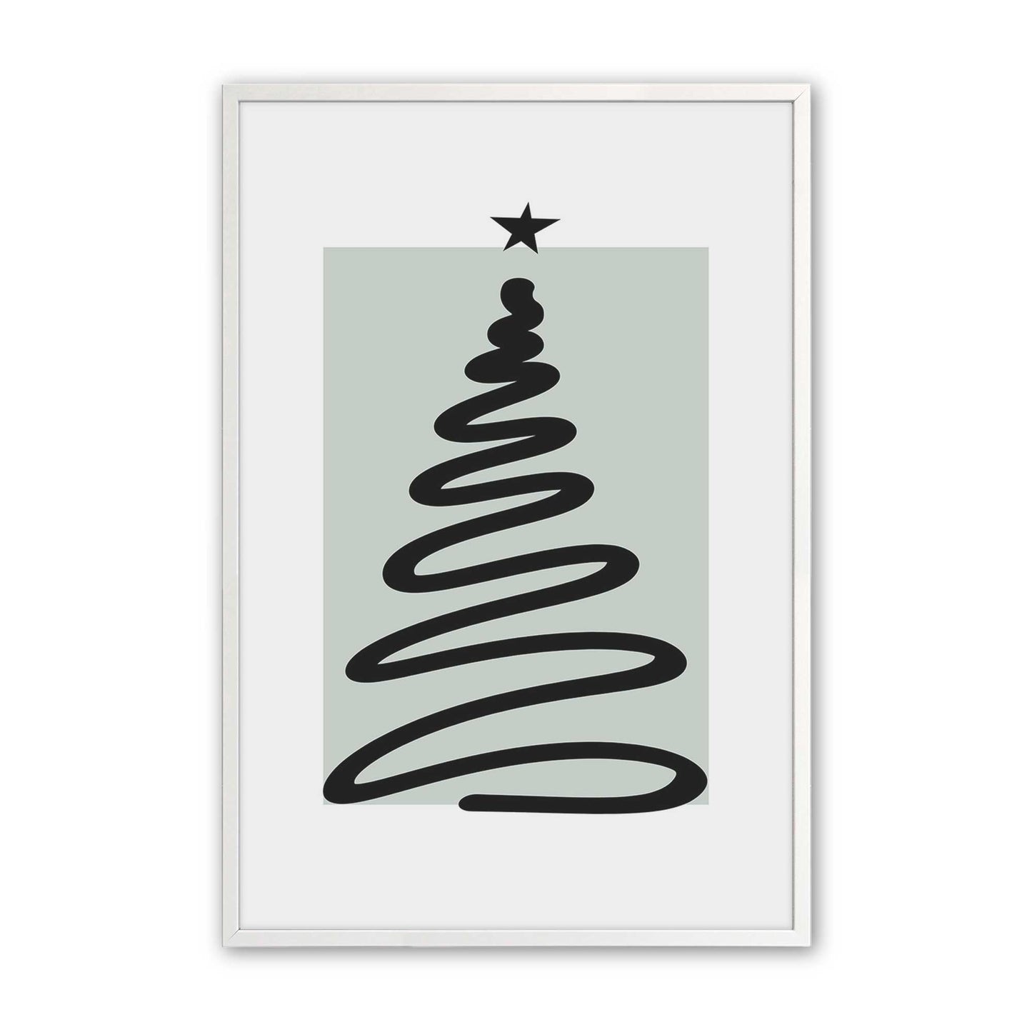 [Color:Opaque White], Picture of art in a Opaque White frame