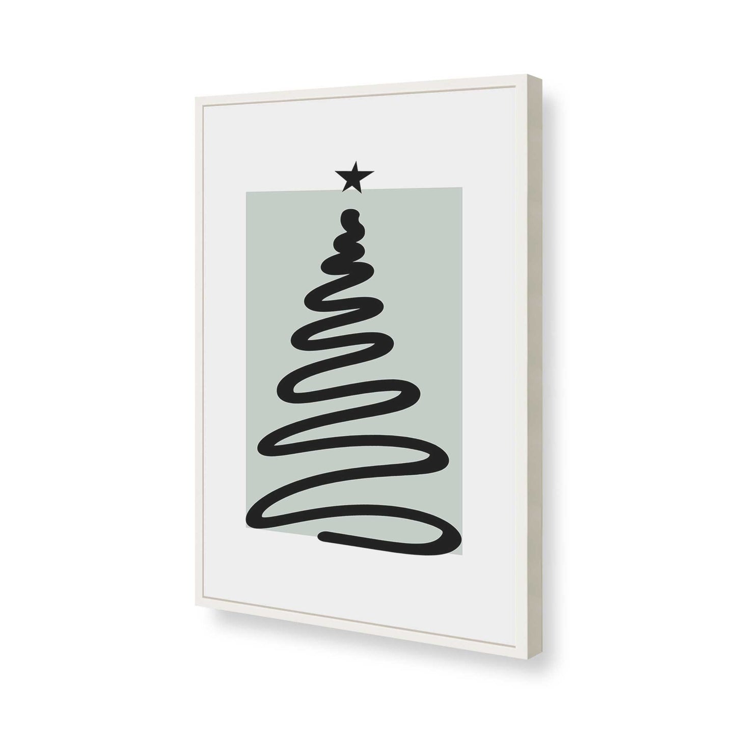 [Color:Opaque White], Picture of art in a Opaque White frame of the corner