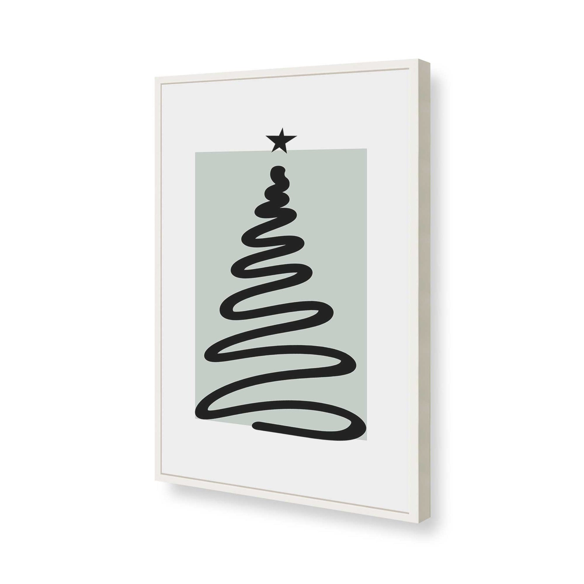 [Color:Opaque White], Picture of art in a Opaque White frame of the corner