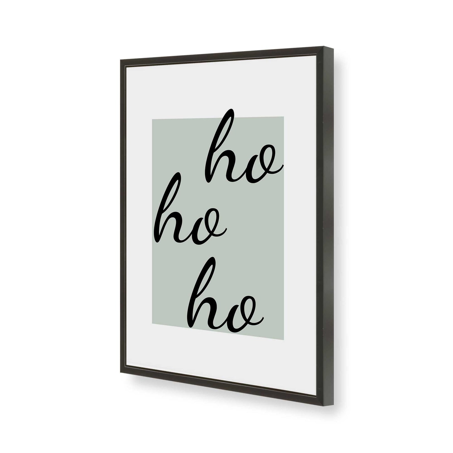 [Color:Satin Black], Picture of art in a Satin Black frame of the corner