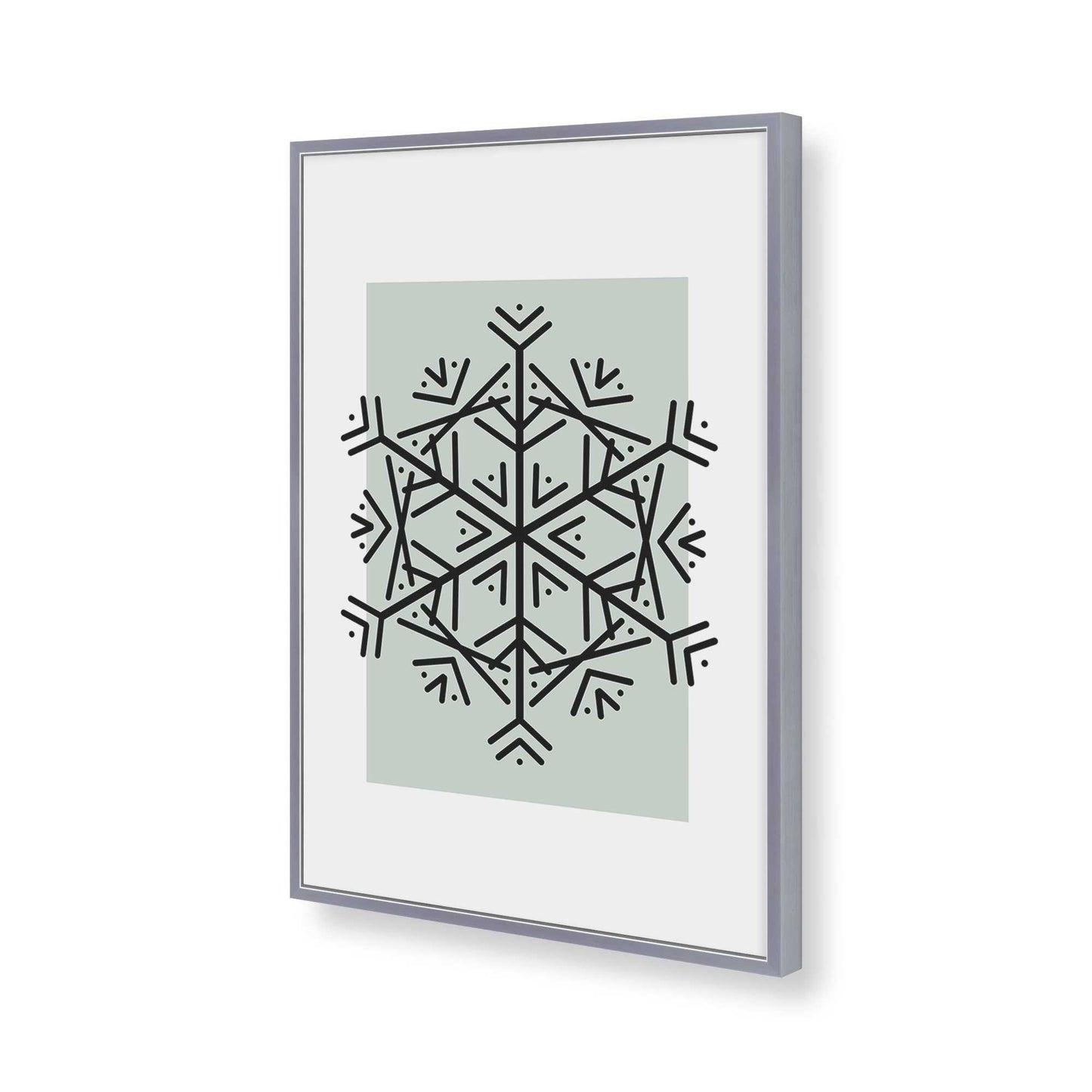 [Color:Polished Chrome], Picture of art in a Polished Chrome frame of the corner