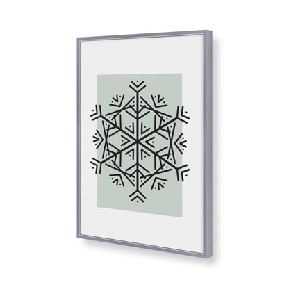 [Color:Polished Chrome], Picture of art in a Polished Chrome frame of the corner