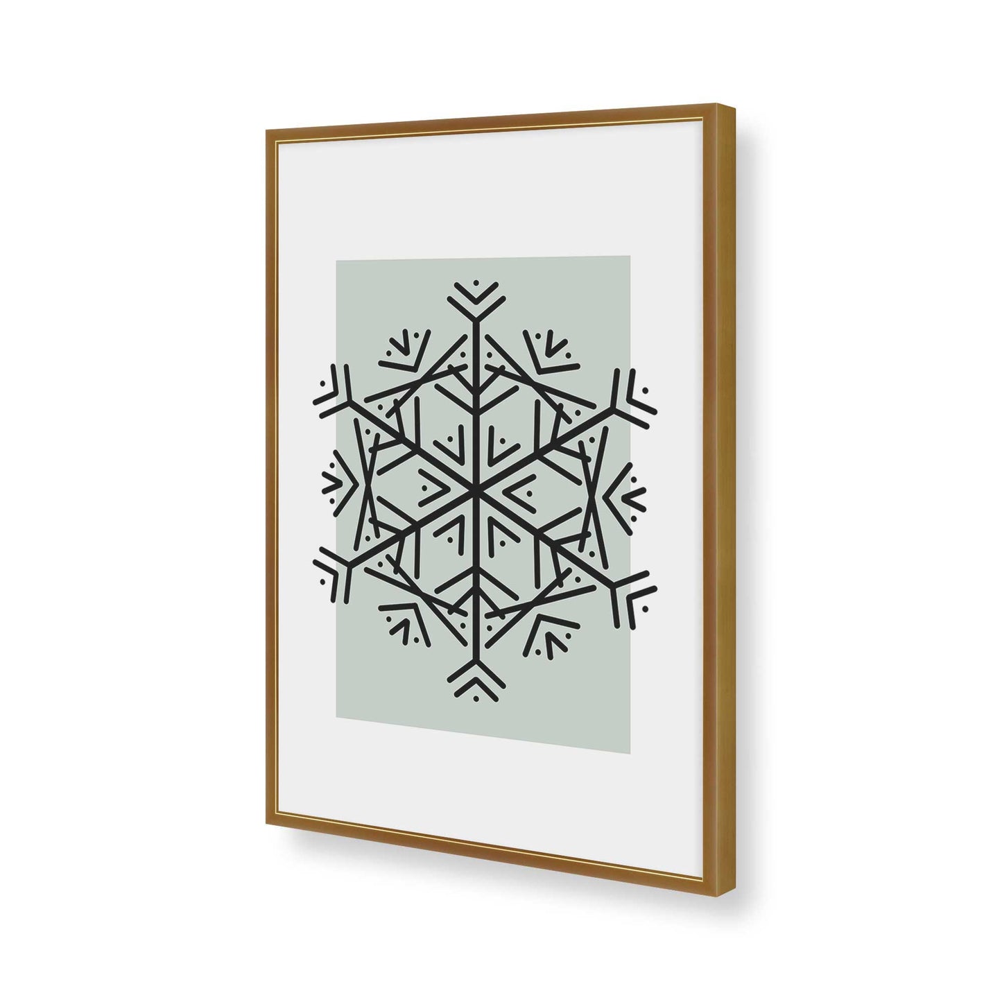 [Color:Polished Gold], Picture of art in a Polished Gold frame of the corner