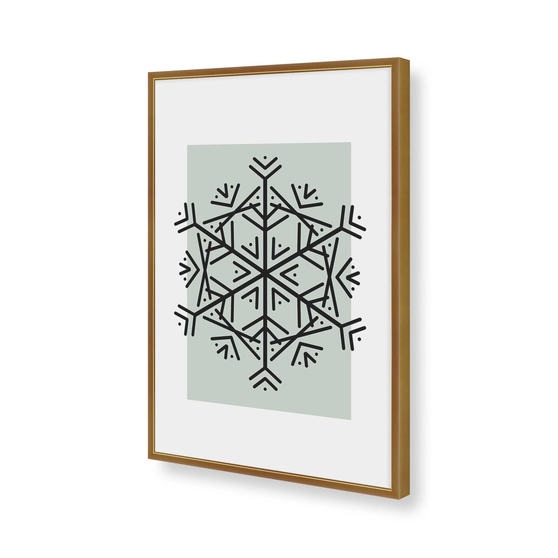 [Color:Polished Gold], Picture of art in a Polished Gold frame of the corner