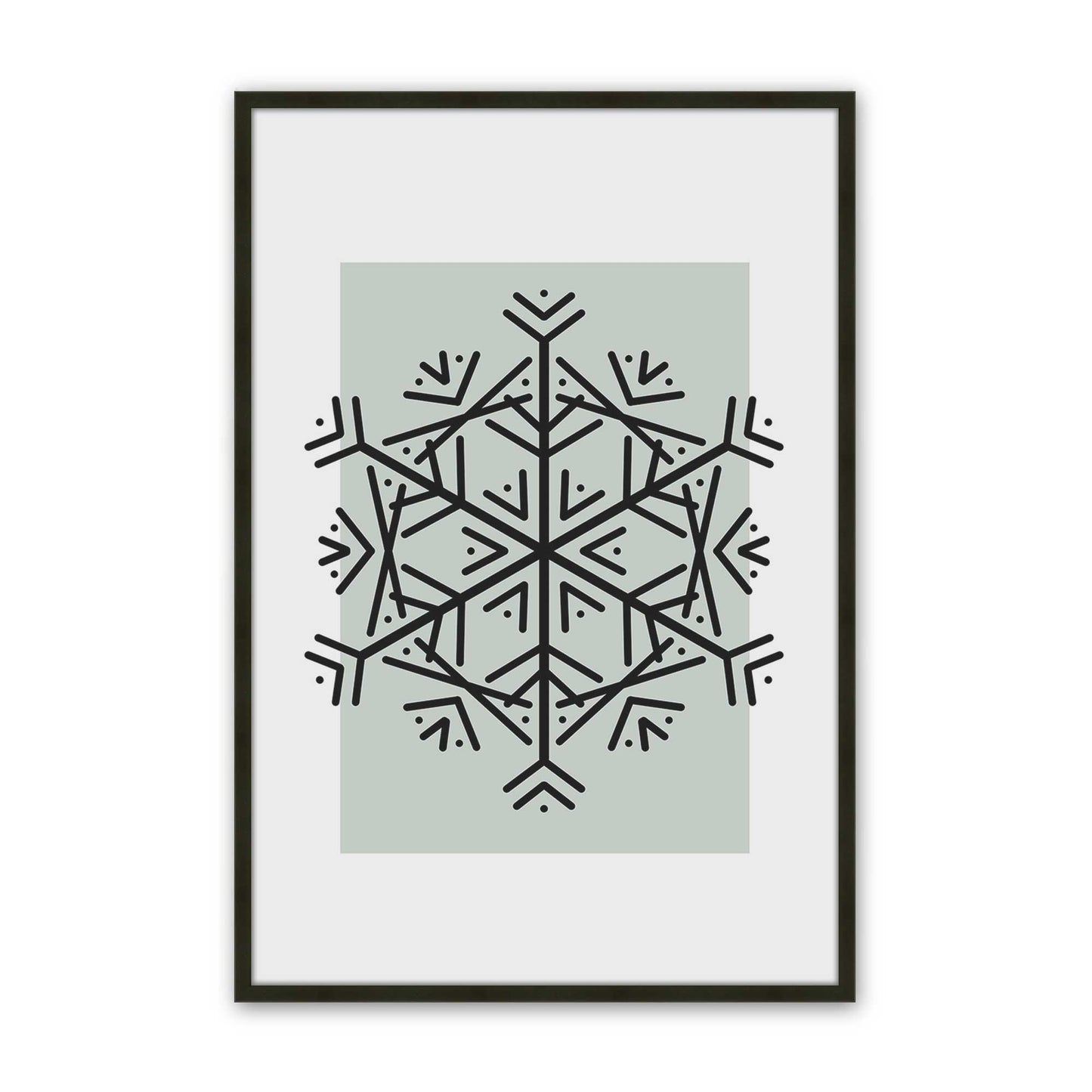 [Color:Satin Black], Picture of art in a Satin Black frame