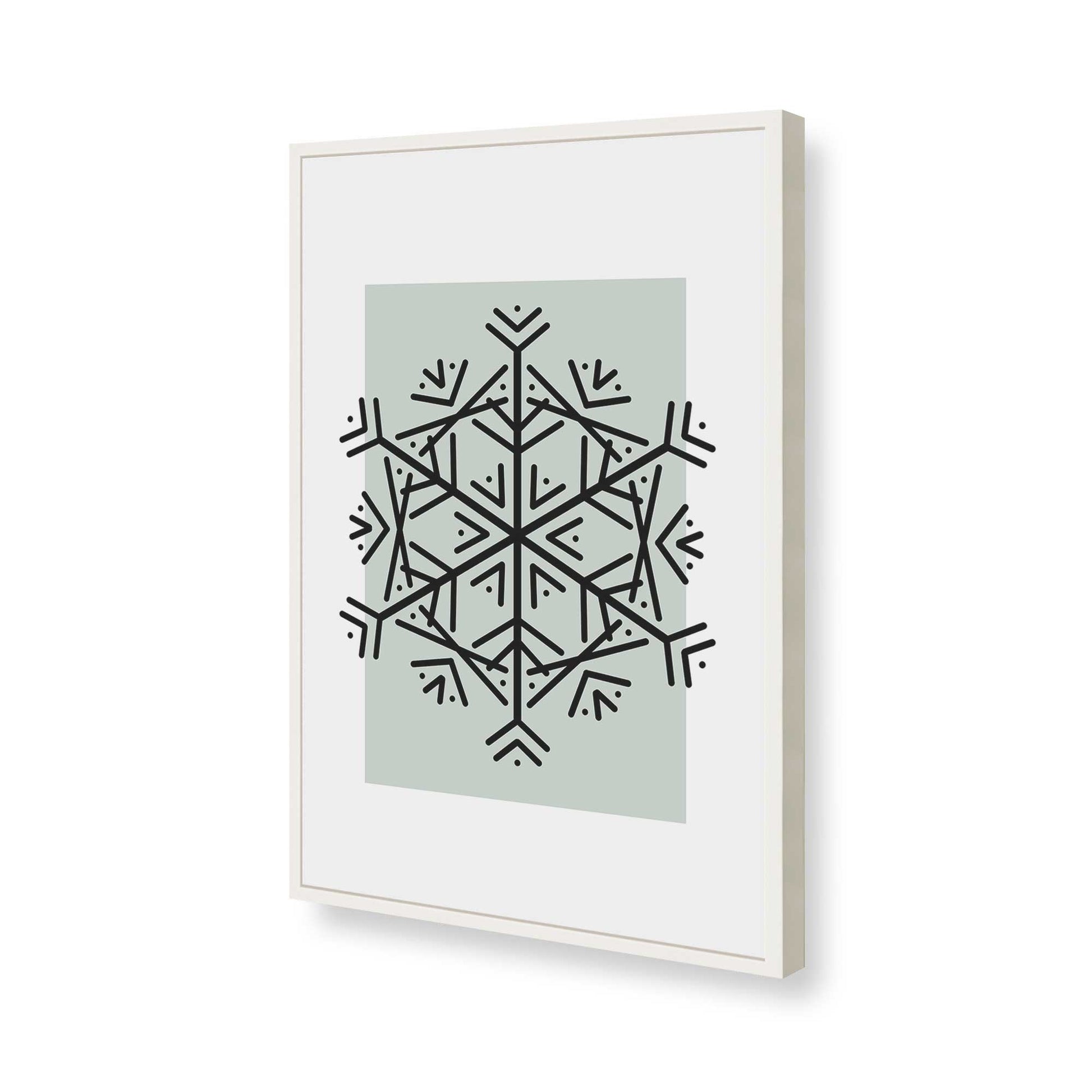 [Color:Opaque White], Picture of art in a Opaque White frame of the corner