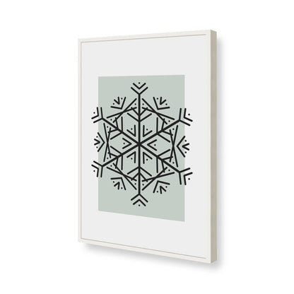[Color:Opaque White], Picture of art in a Opaque White frame of the corner
