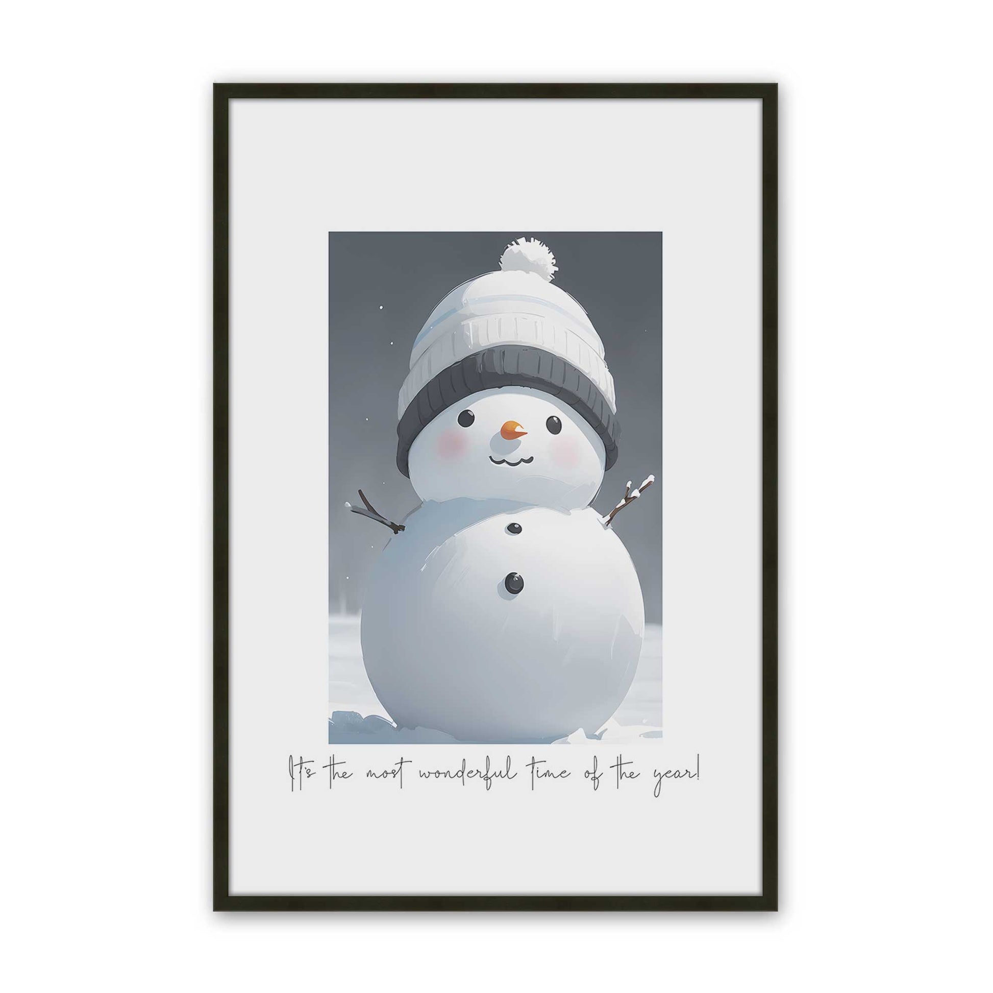 [Color:Satin Black], Picture of art in a Satin Black frame
