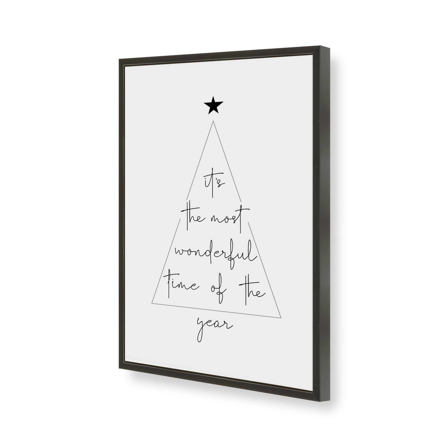 [Color:Satin Black], Picture of art in a Satin Black frame of the corner