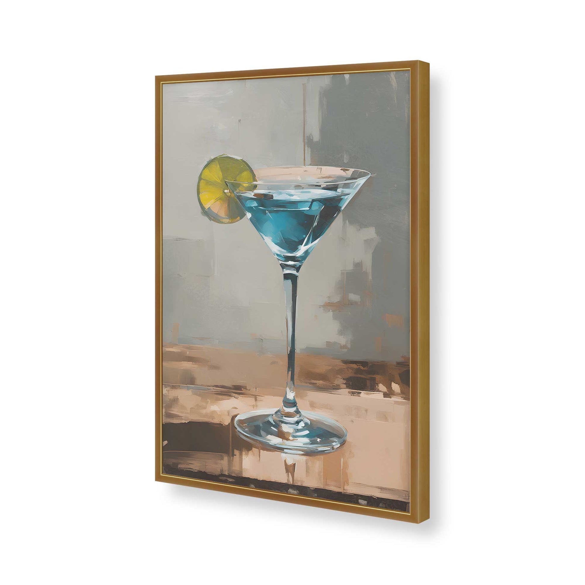 [Color:Polished Gold], Picture of art in a Polished Gold frame of the corner