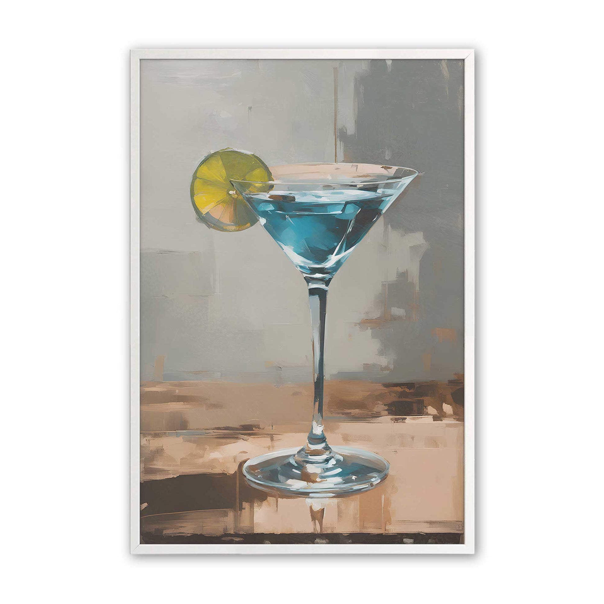 [Color:Opaque White], Picture of art in a Opaque White frame