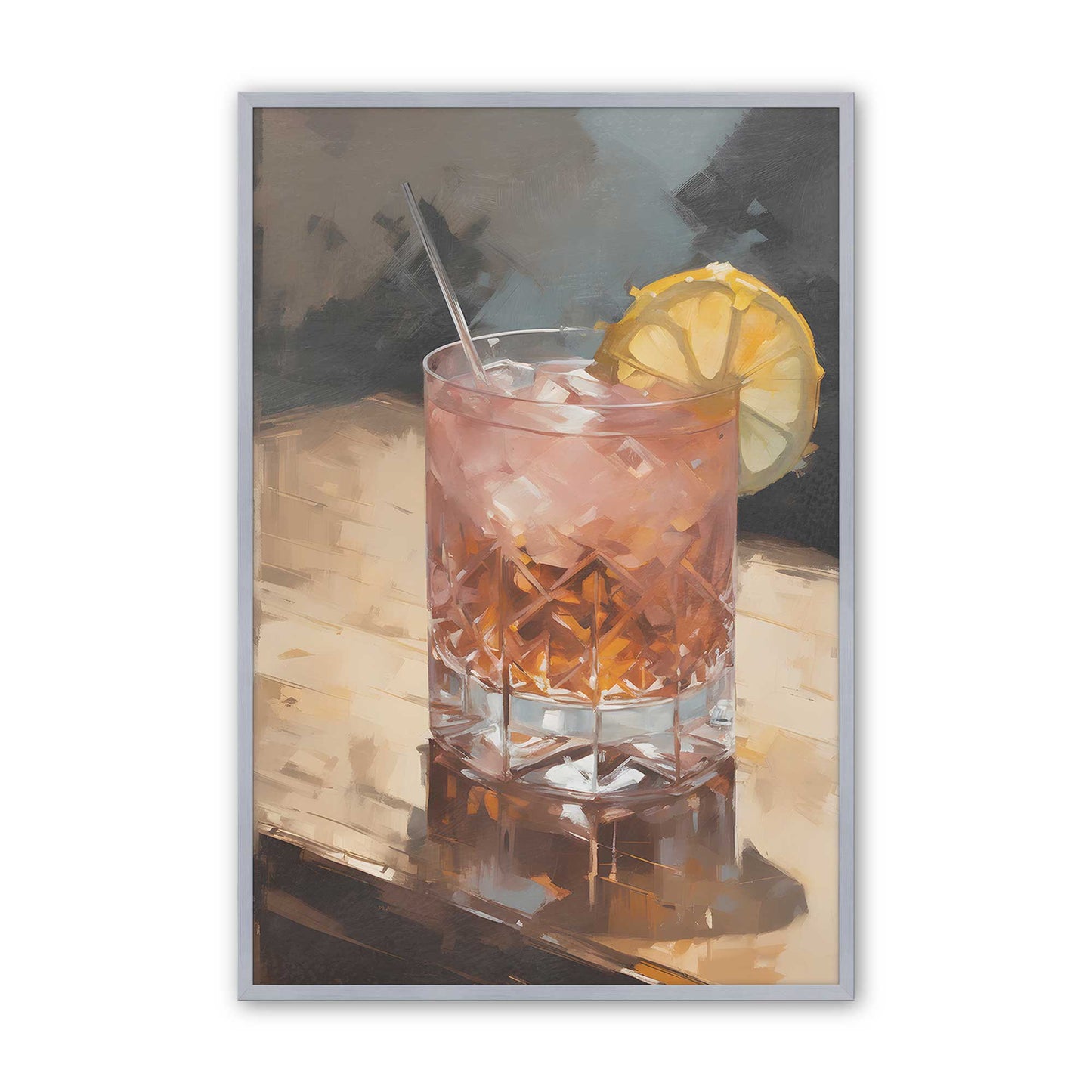 [Color:Polished Chrome], Picture of art in a Polished Chrome frame