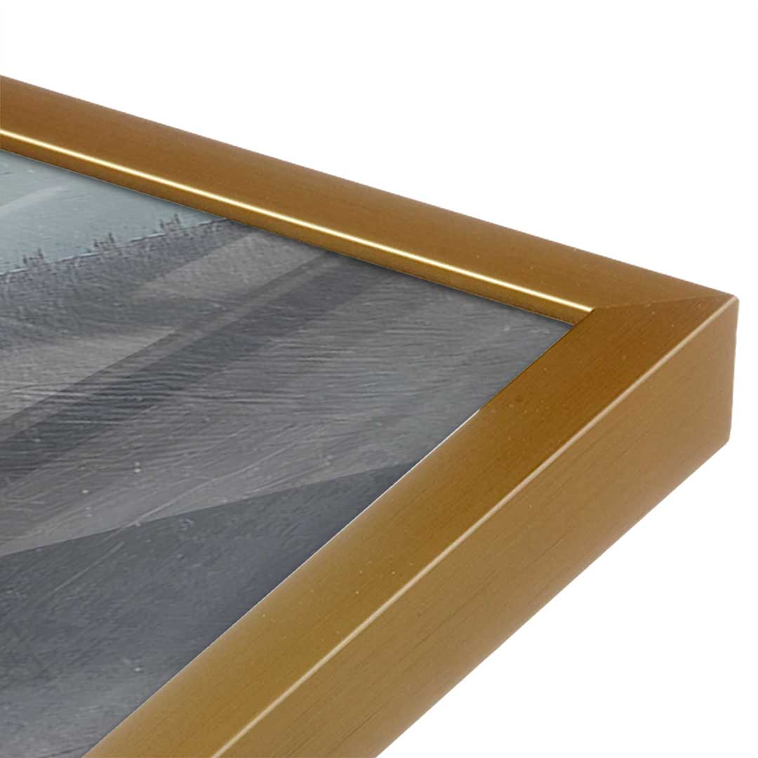 [Color:Polished Gold], Picture of art in a Polished Gold frame at an angle