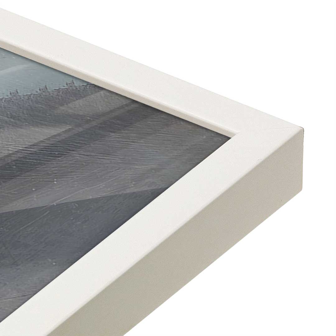 [Color:Opaque White], Picture of art in a Opaque White frame at an angle