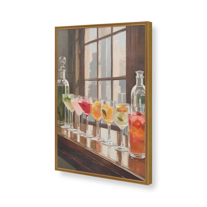 [Color:Polished Gold], Picture of art in a Polished Gold frame of the corner