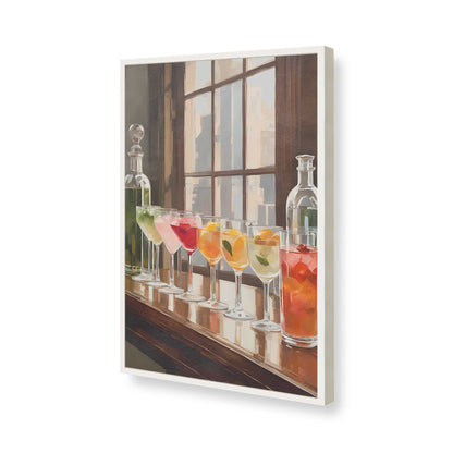 [Color:Opaque White], Picture of art in a Opaque White frame of the corner