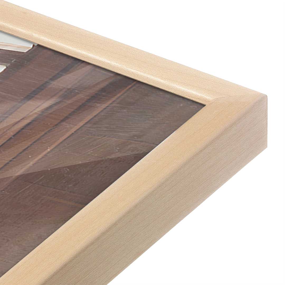 [Color:Raw Maple], Picture of art in a Raw Maple frame at an angle