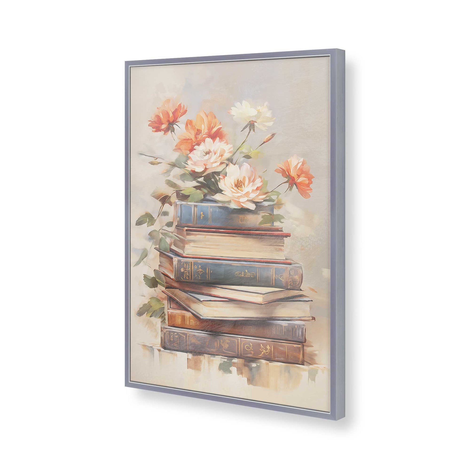 [Color:Polished Chrome], Picture of art in a Polished Chrome frame of the corner