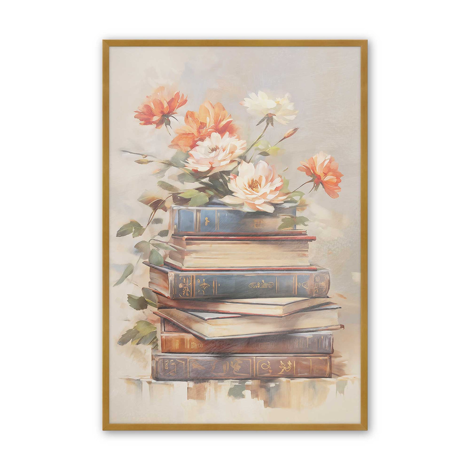 [Color:Polished Gold], Picture of art in a Polished Gold frame