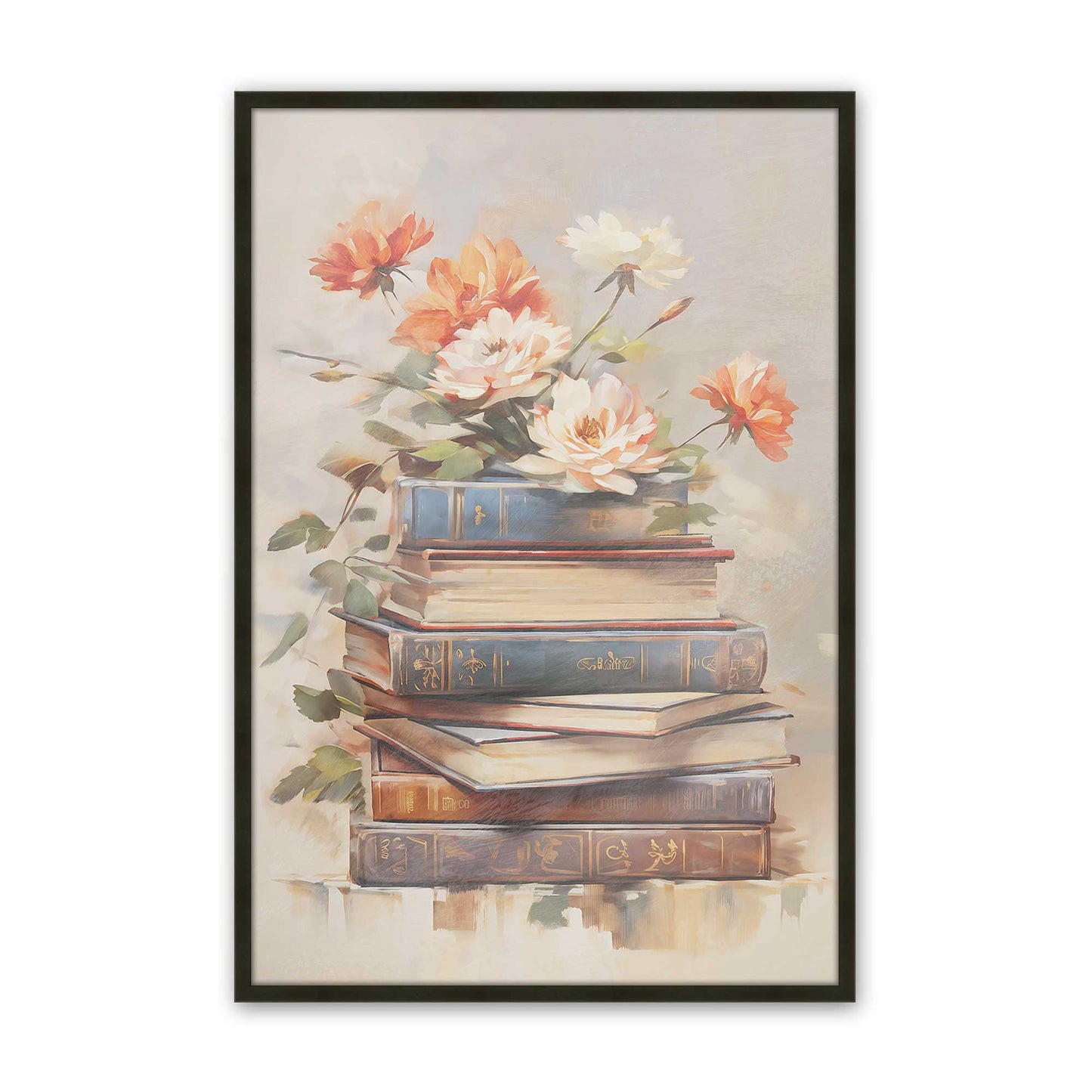 [Color:Satin Black], Picture of art in a Satin Black frame