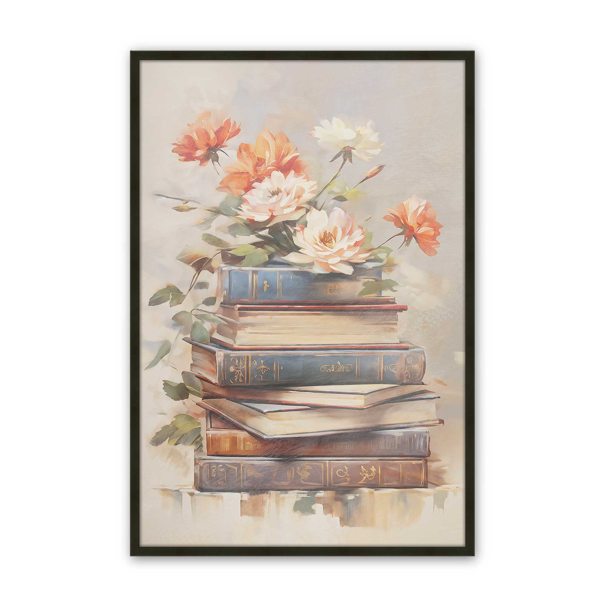 [Color:Satin Black], Picture of art in a Satin Black frame