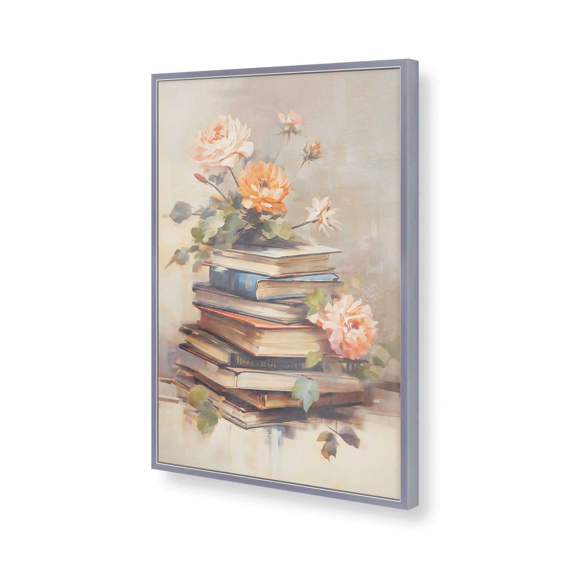 [Color:Polished Chrome], Picture of art in a Polished Chrome frame of the corner