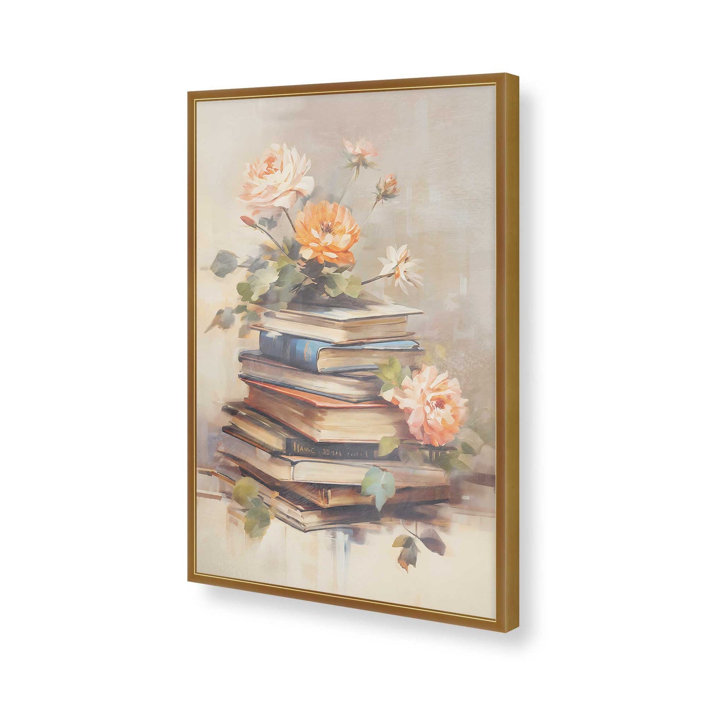 [Color:Polished Gold], Picture of art in a Polished Gold frame of the corner