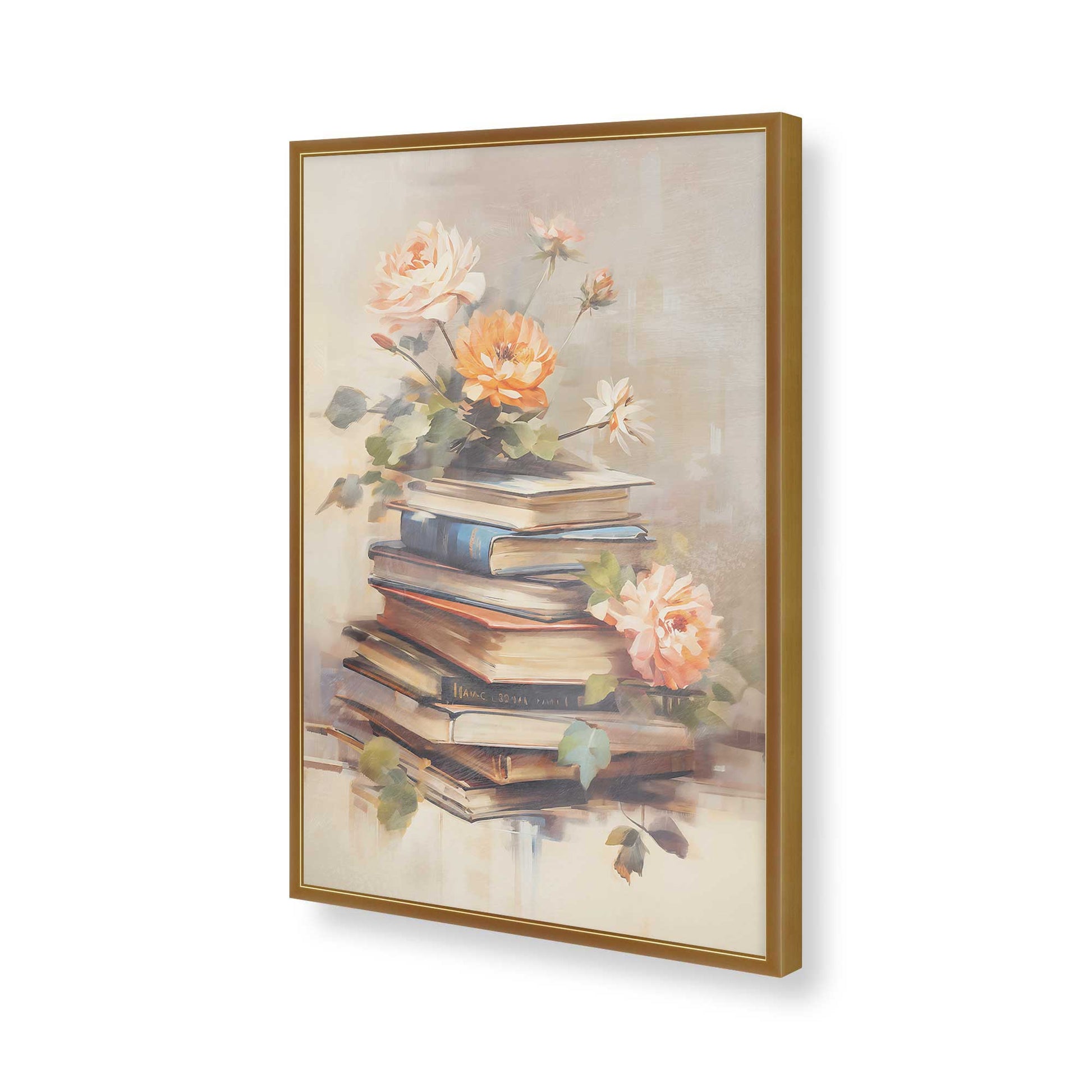 [Color:Polished Gold], Picture of art in a Polished Gold frame of the corner