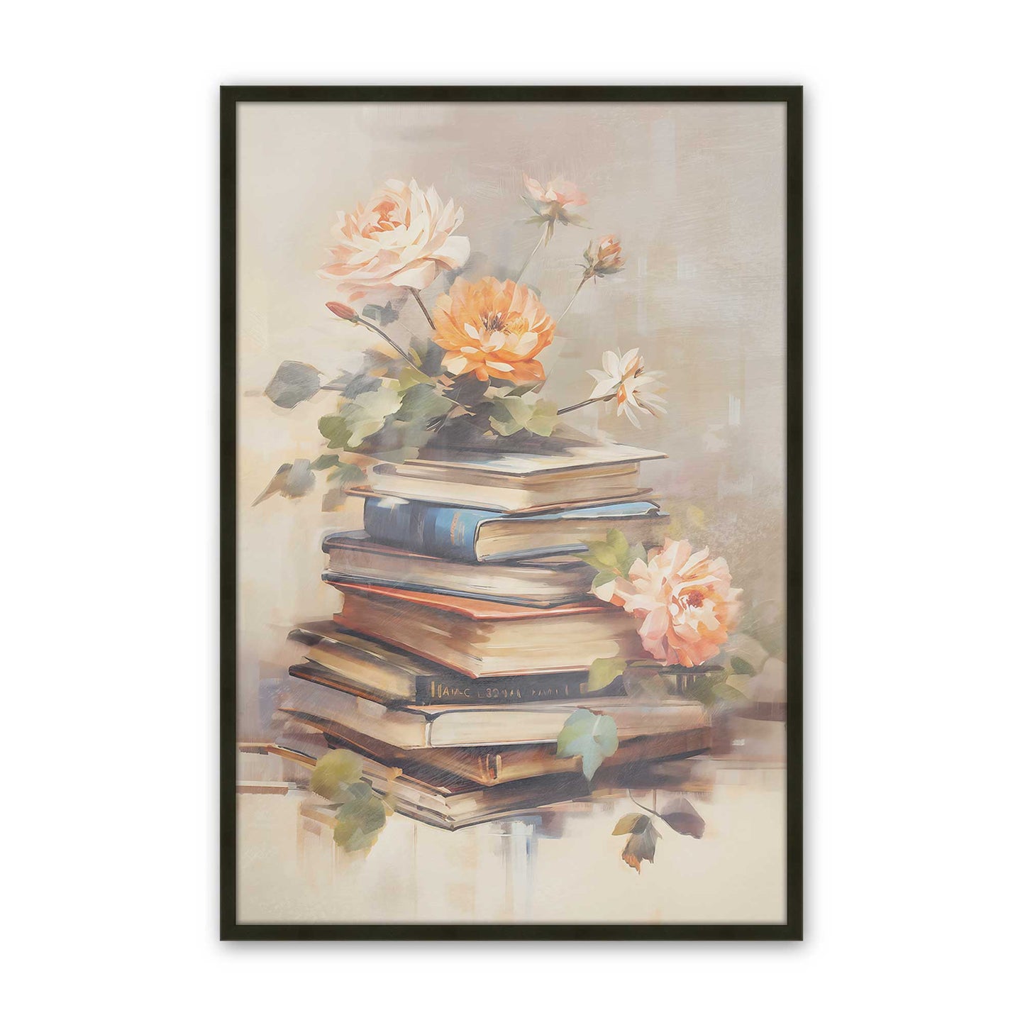 [Color:Satin Black], Picture of art in a Satin Black frame