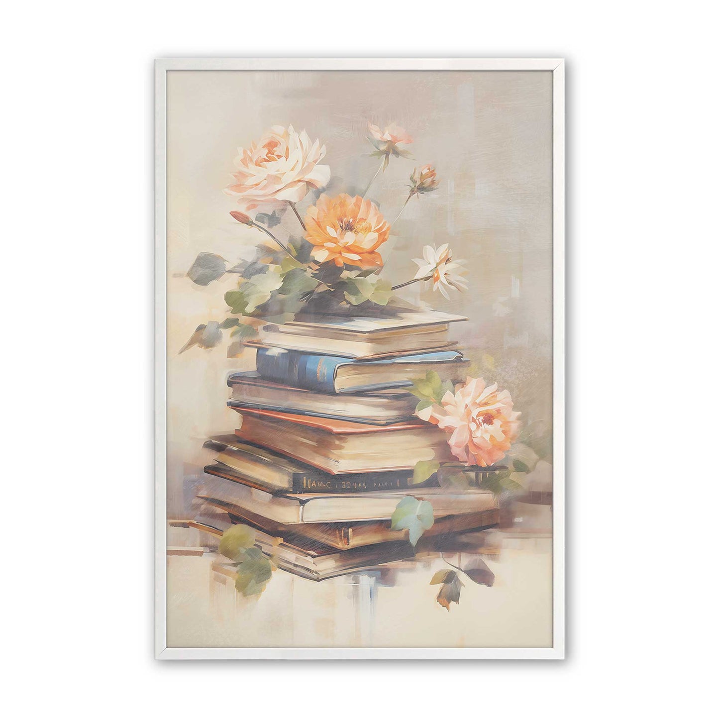 [Color:Opaque White], Picture of art in a Opaque White frame