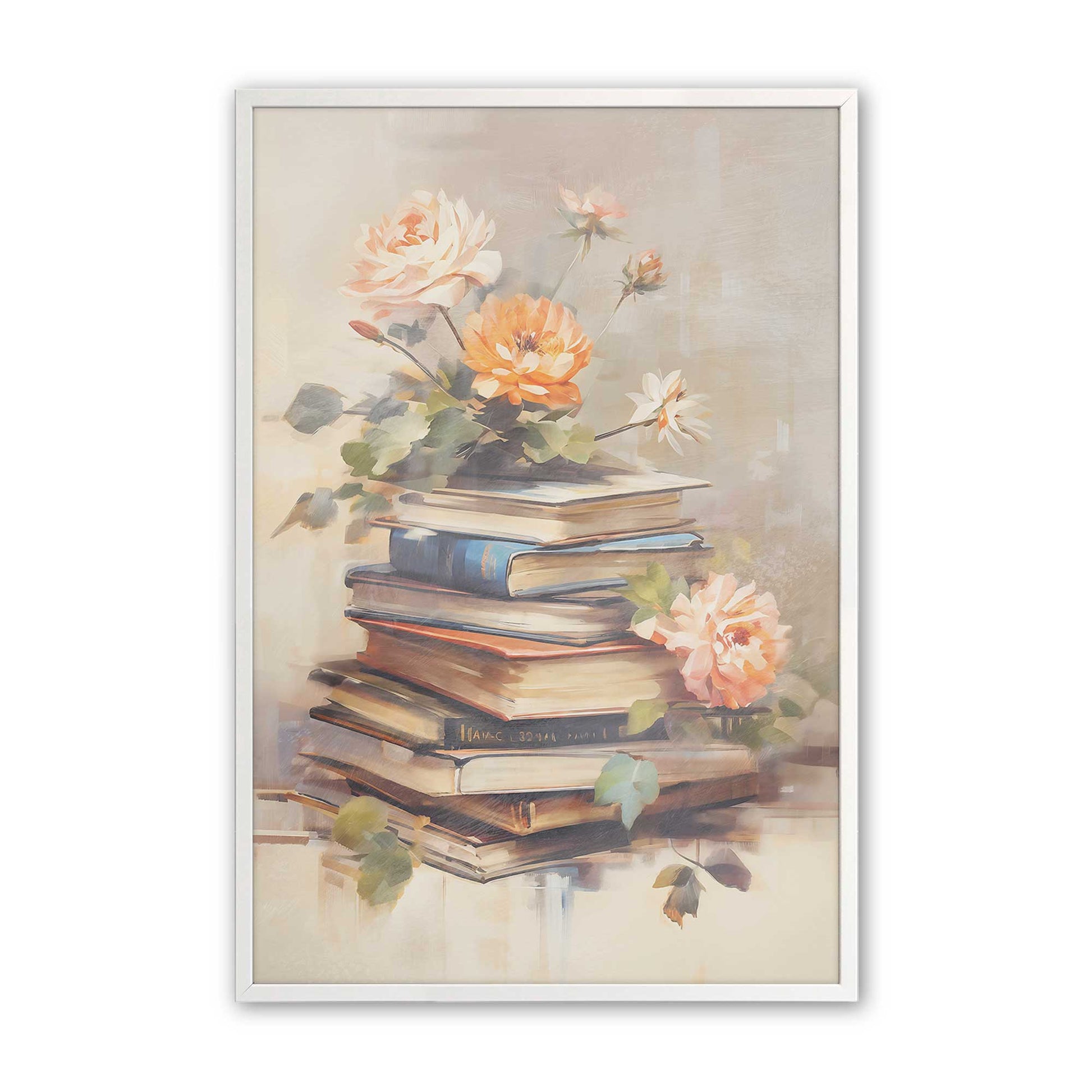 [Color:Opaque White], Picture of art in a Opaque White frame