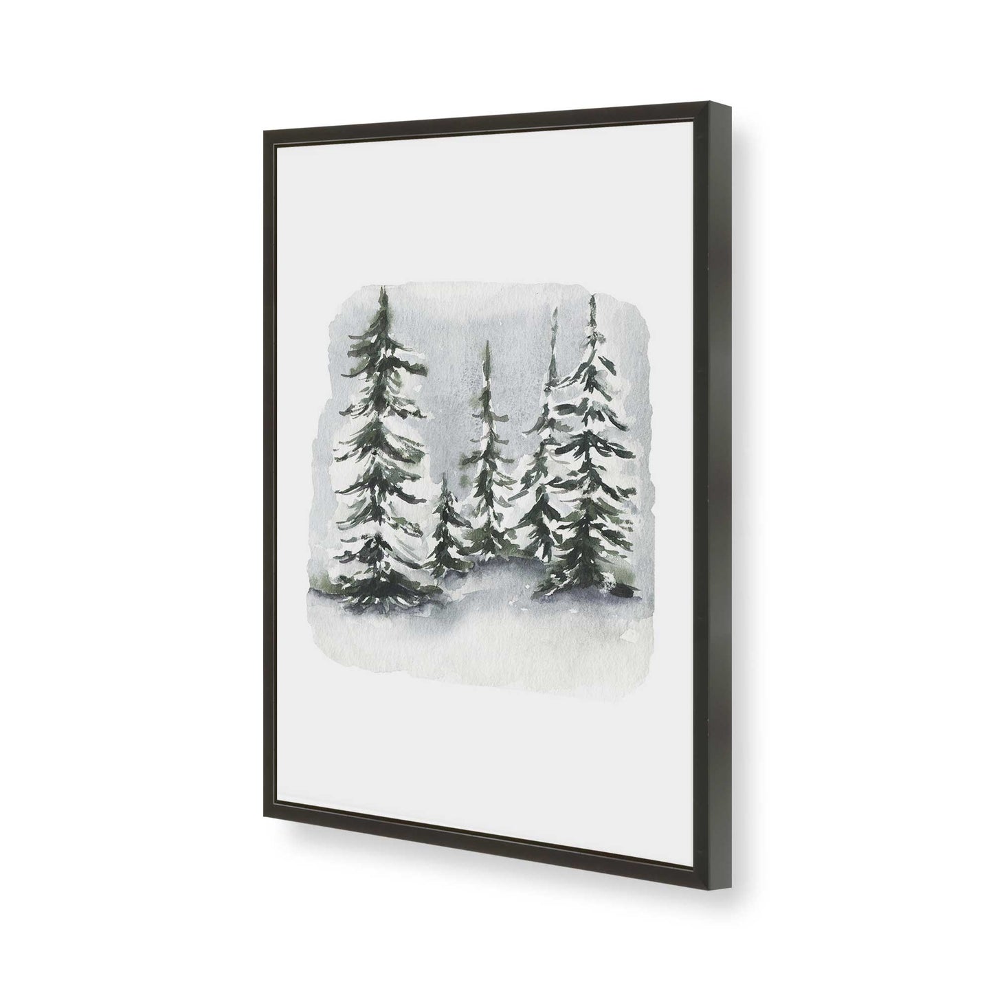 [Color:Satin Black], Picture of art in a Satin Black frame of the corner