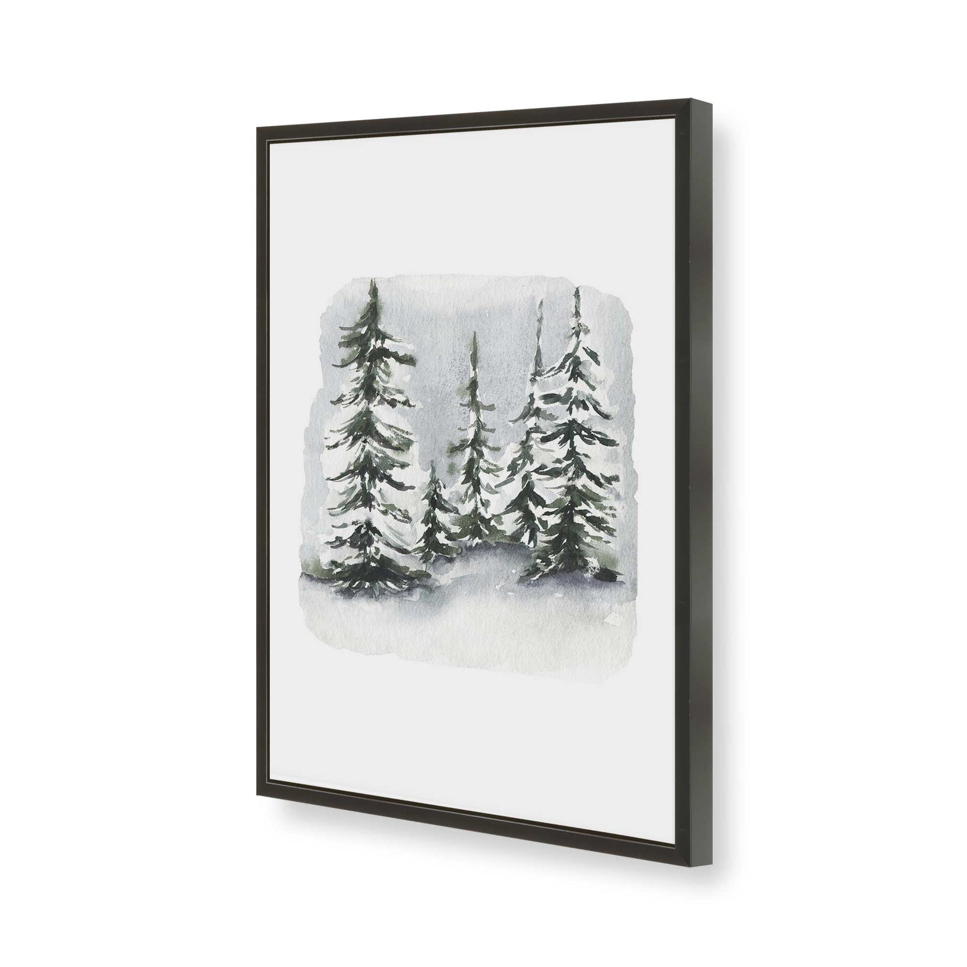 [Color:Satin Black], Picture of art in a Satin Black frame of the corner