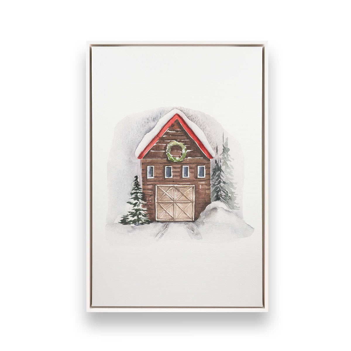 [Color:Opaque White], Picture of art in a White frame