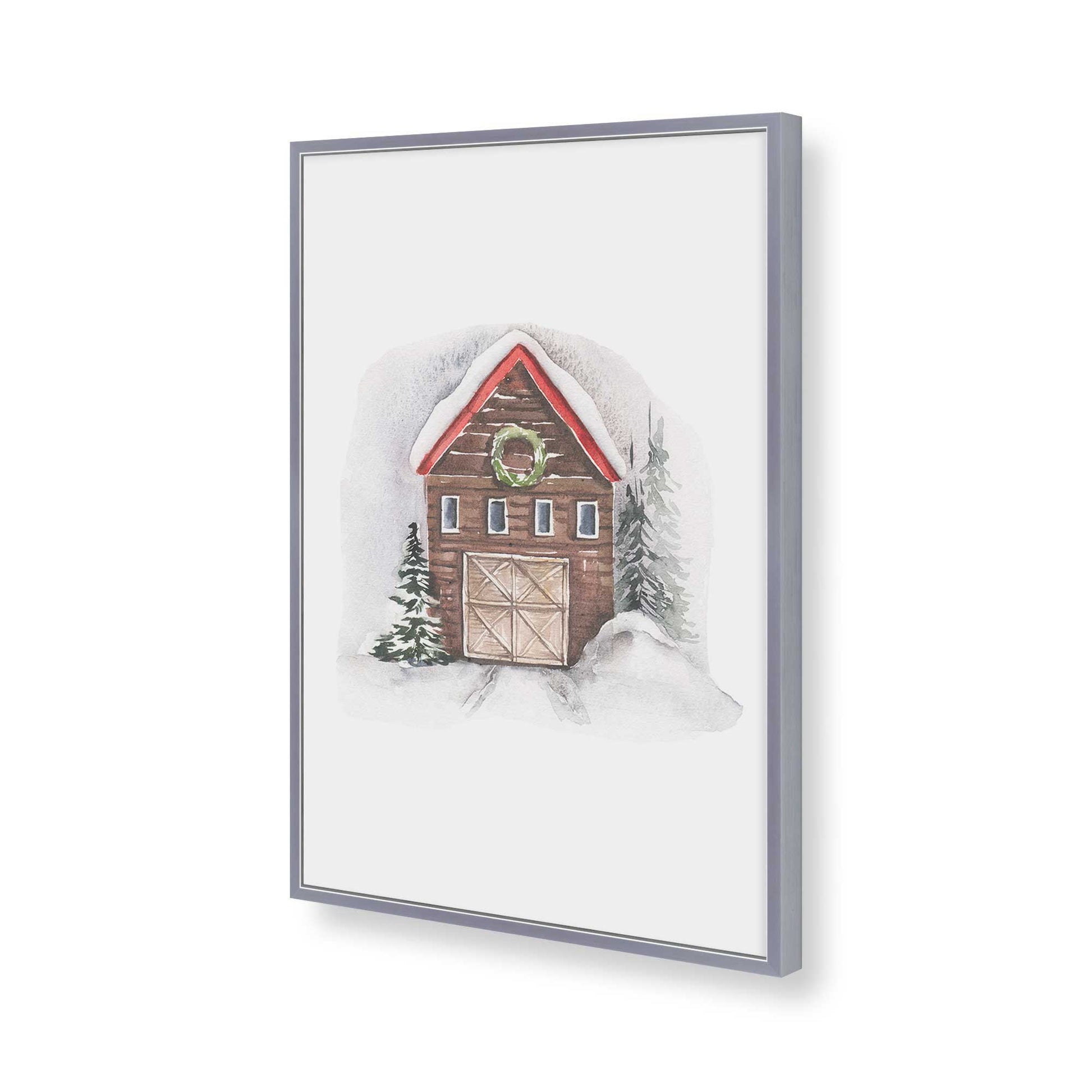 [Color:Polished Chrome], Picture of art in a Polished Chrome frame of the corner