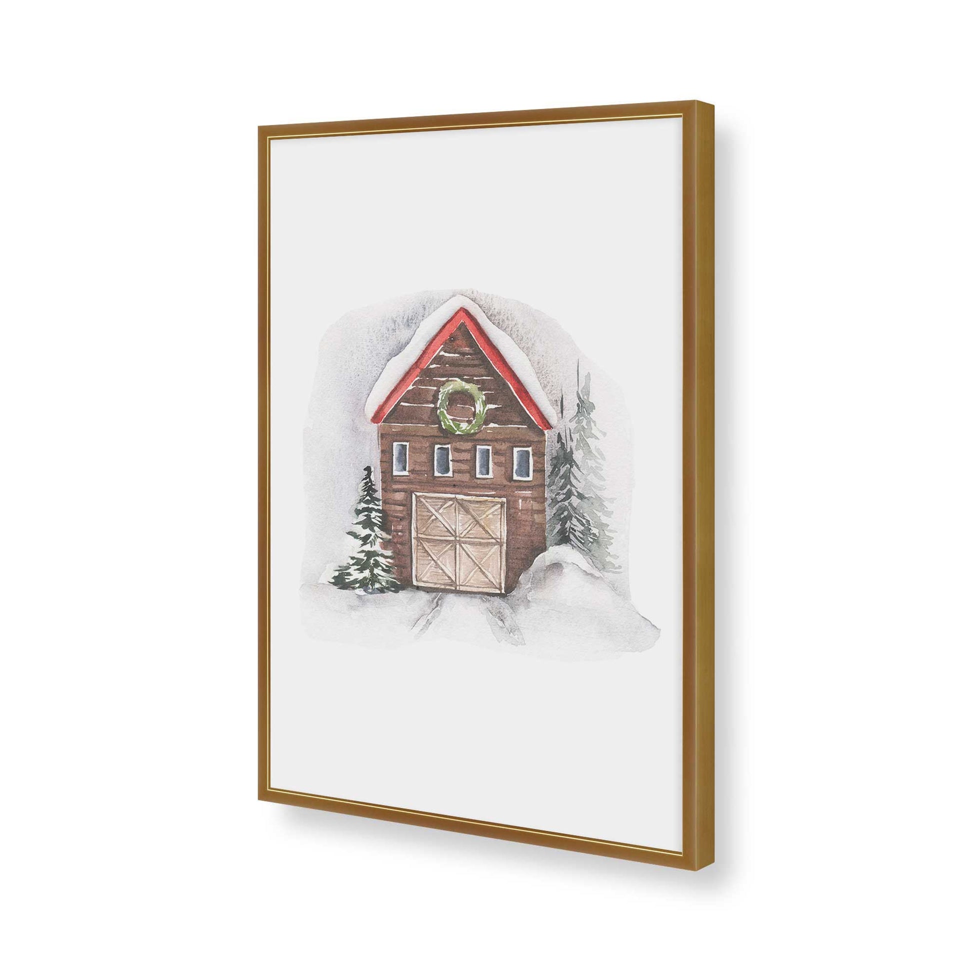 [Color:Polished Gold], Picture of art in a Polished Gold frame of the corner