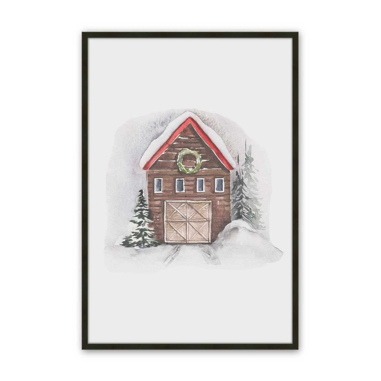 [Color:Satin Black], Picture of art in a Satin Black frame