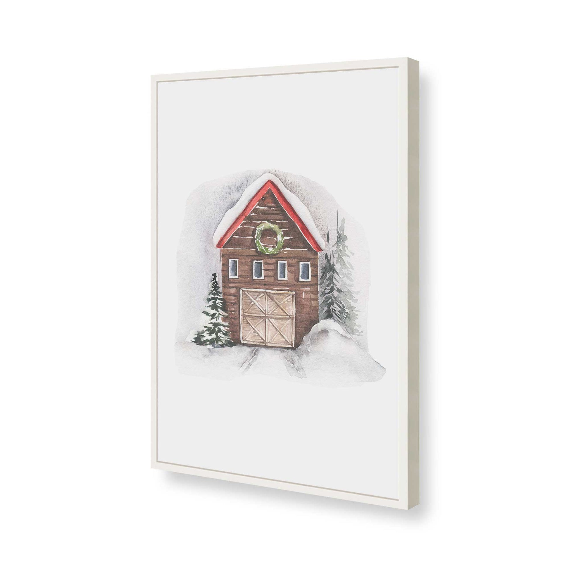 [Color:Opaque White], Picture of art in a Opaque White frame of the corner