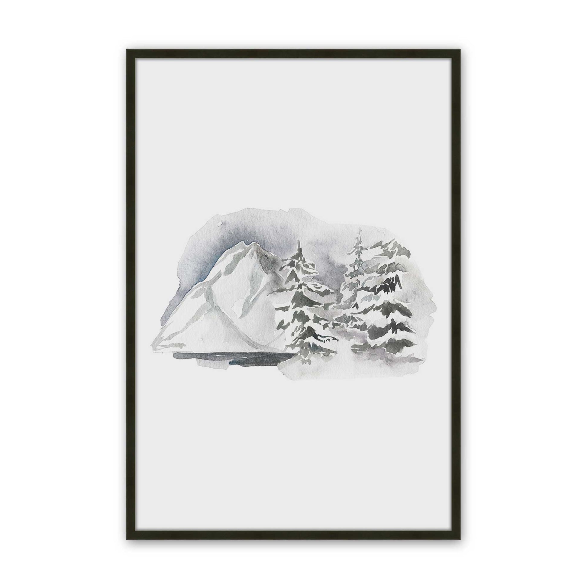 [Color:Satin Black], Picture of art in a Satin Black frame