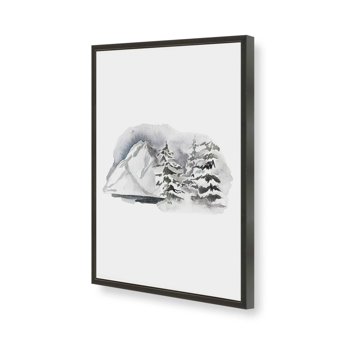 [Color:Satin Black], Picture of art in a Satin Black frame of the corner