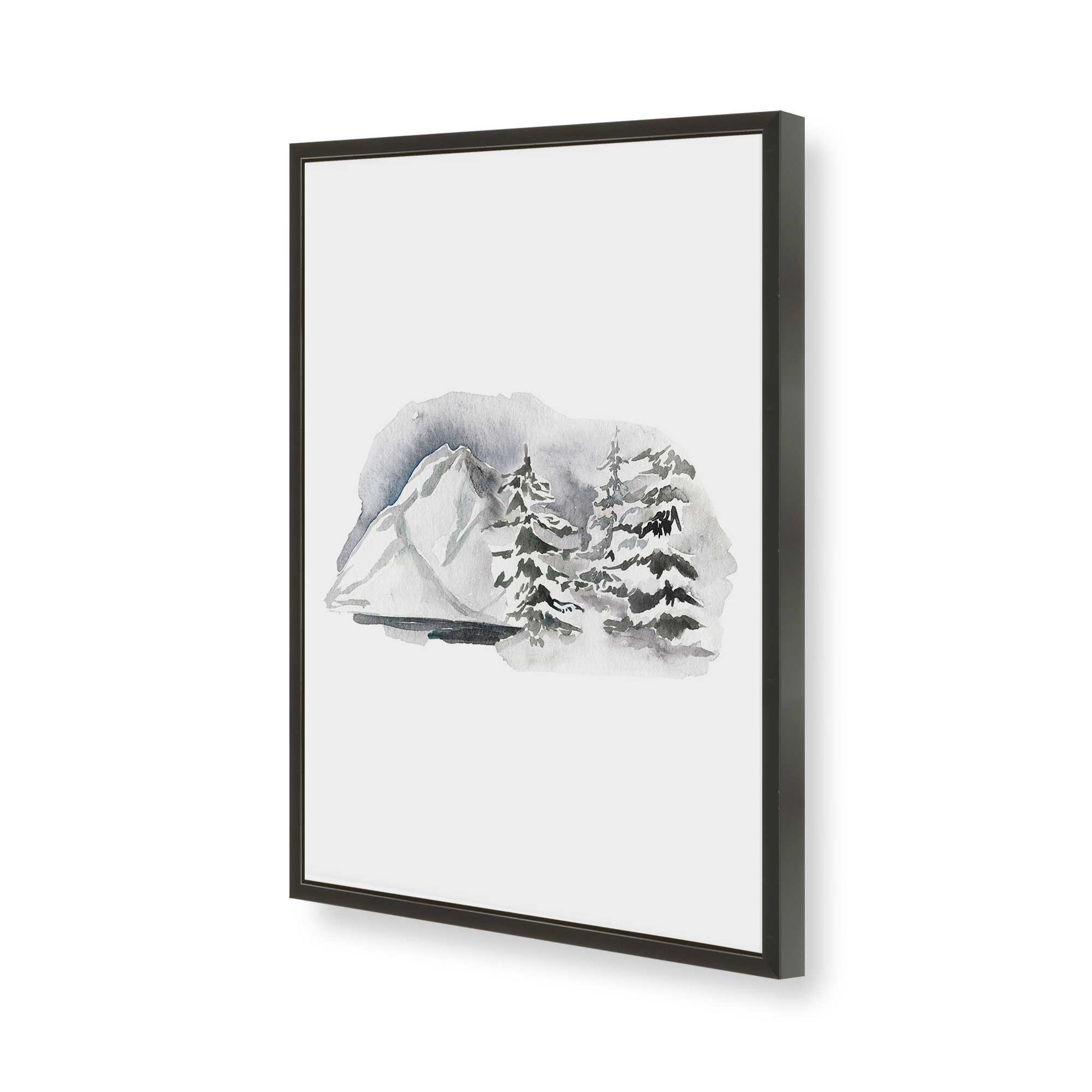 [Color:Satin Black], Picture of art in a Satin Black frame of the corner