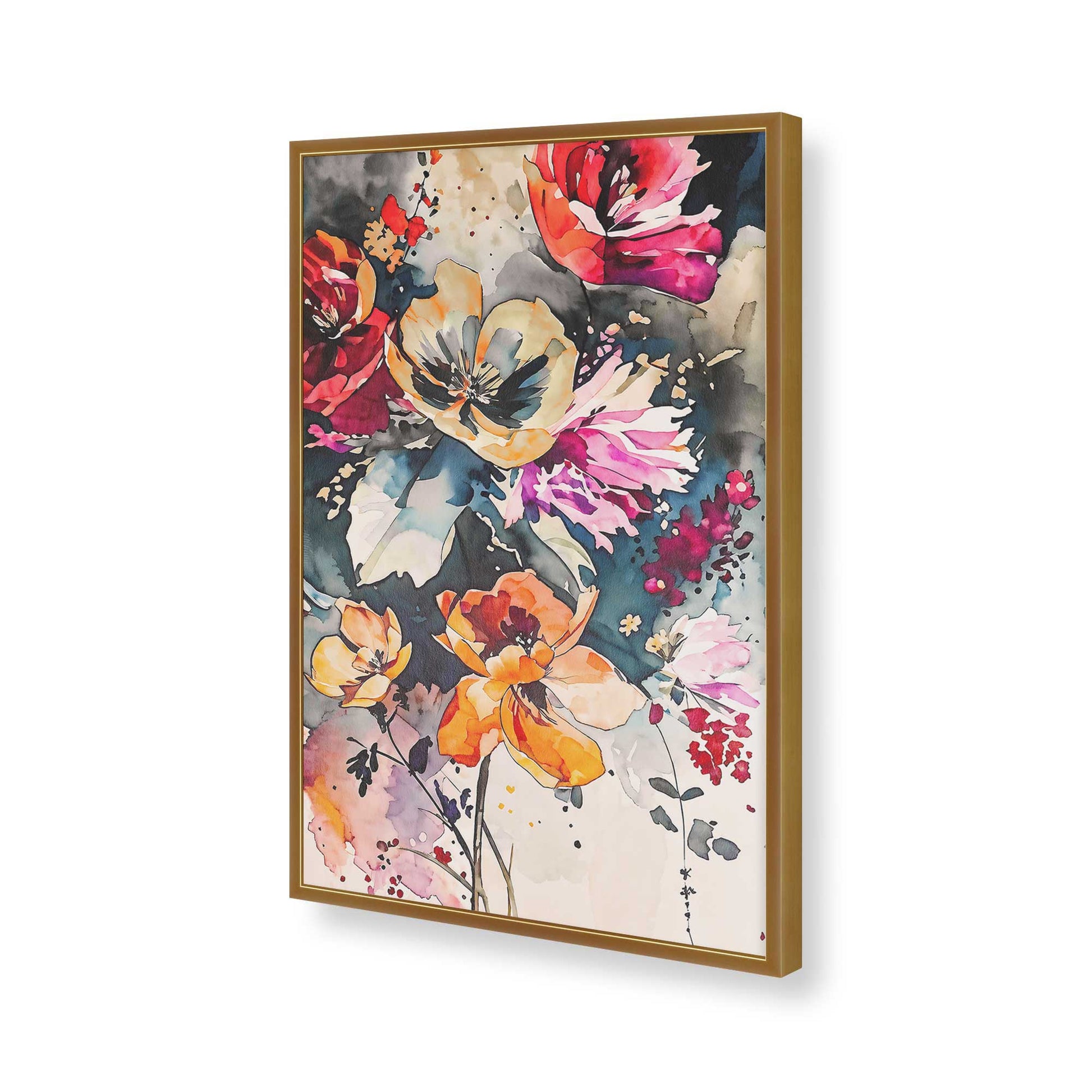 [Color:Polished Gold], Picture of art in a Polished Gold frame of the corner